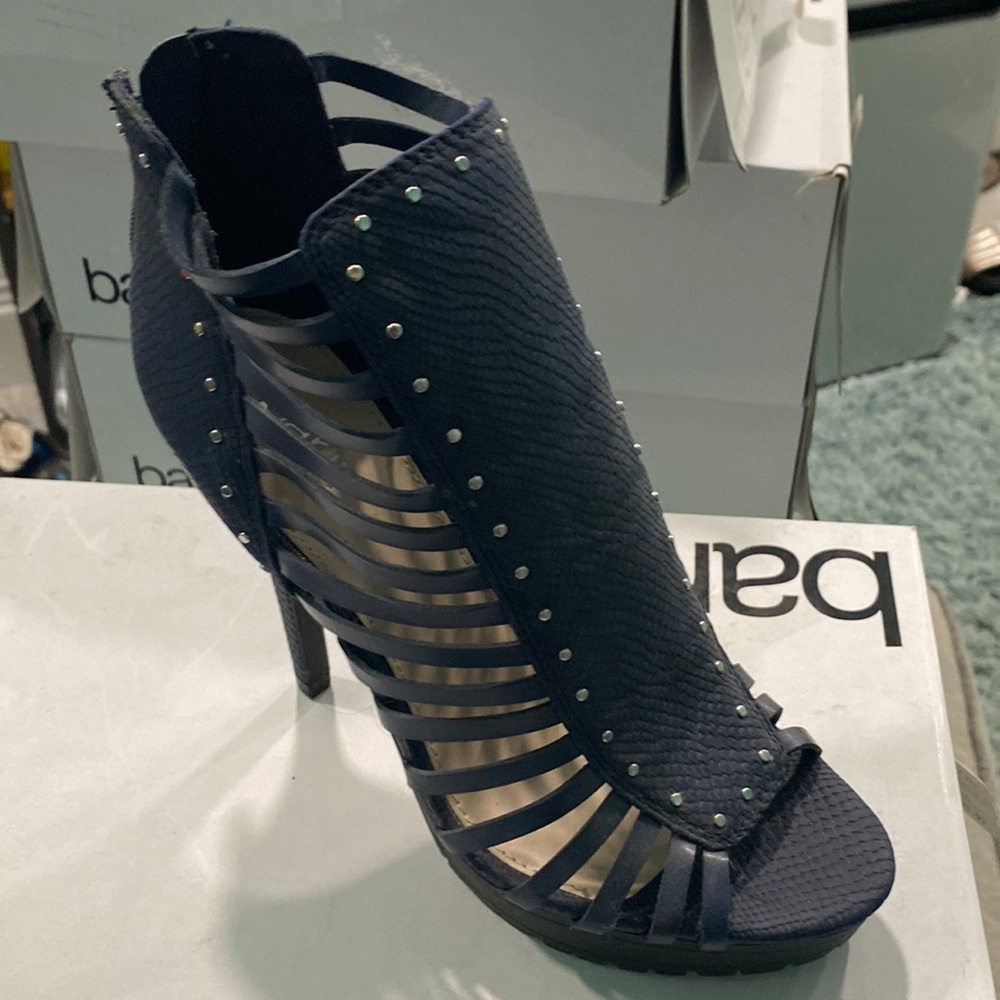 Brand New Women Black Bar III Epic High Heels Size 7.5 (2) - Picture 2 of 6